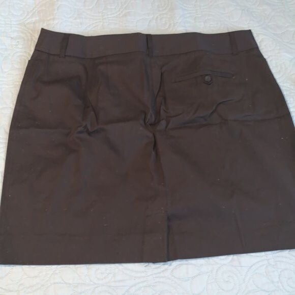 Venezia Womens Dark Brown Straight Skirt Size 18 Cotton Blend With Tags - Picture 7 of 8